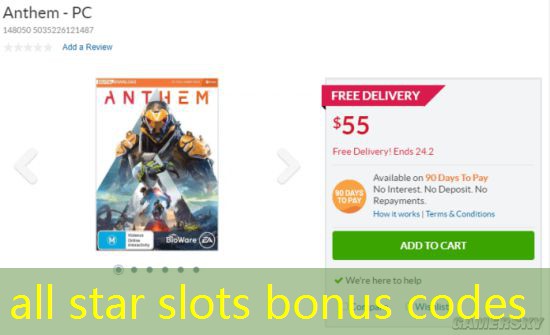 all star slots bonus codes