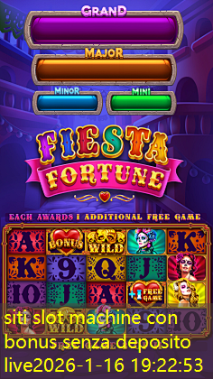 siti slot machine con bonus senza deposito live